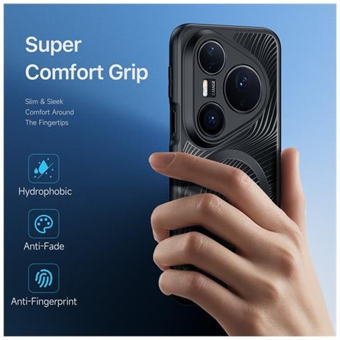 Cover per Pura 80 Ultra - TPU+PC, Nero - Foto 4
