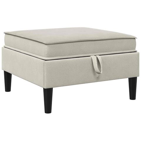 Pouf con Storage Avena Velluto - Foto 1