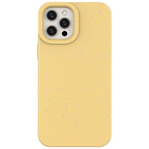 Eco Case Custodia Iphone 12 Pro Max In Silicone, Cover Giallo Per Telefono. - Foto 1