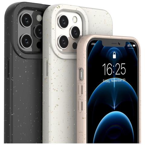 Eco Case Custodia Iphone 12 Pro Max In Silicone, Cover Giallo Per Telefono. - Foto 2