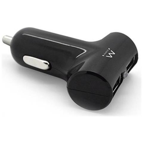 EW1214 Caricatore da Auto con 2 Porte Usb 4.2A - Nero - Foto 3
