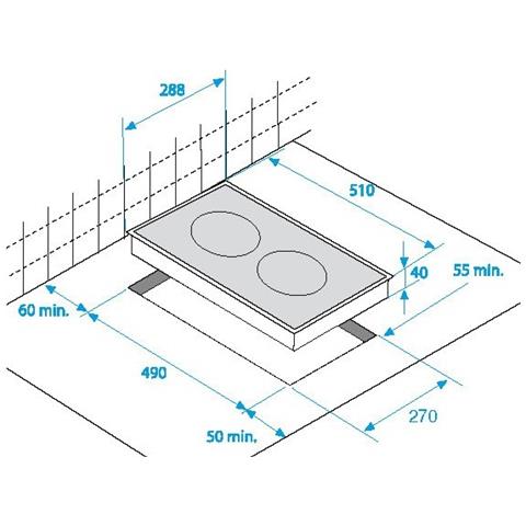Piano Cottura HDCE 32201 X Elettrico 2 Zone Cottura da 28 cm Colore Inox  - Foto 4