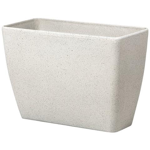 Vaso Da Fiori Moderno Rettangolare Bianco 60x27x41cm Baris - Foto 1