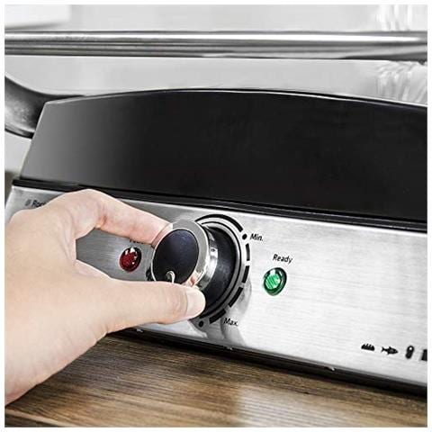 Piastra con Grill Potenza 2000 Watt Colore Nero / Inox - Foto 2