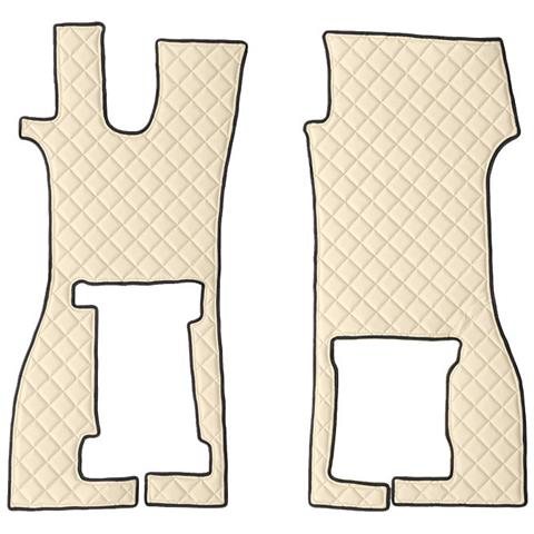 96215 Coppia Tappeti In Similpelle Panna Scania R Serie 711-16 sed - Foto 1