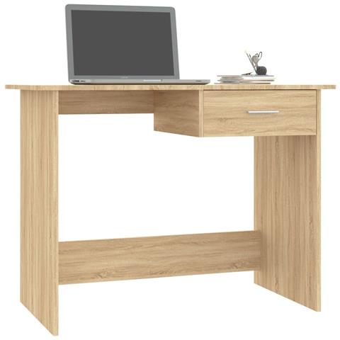 Scrivania Rovere Sonoma 100x50x76 cm in Legno Multistrato - Foto 6