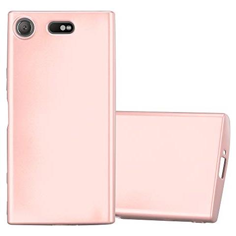 Custodia Compatibile Con Sony Xperia Xz1 Compact In Oro Rosa Metallico - Coperchio Protettivo In Silicone Tpu Flessibile - Foto 1