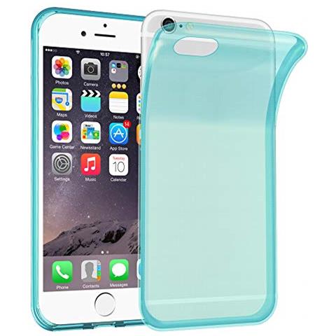 Cadorabo Custodia Compatibile Con Apple Iphone 6 / Iphone 6s In Blu Transparente - Coperchio Protettivo In Silicone Tpu Flessibile - Foto 1