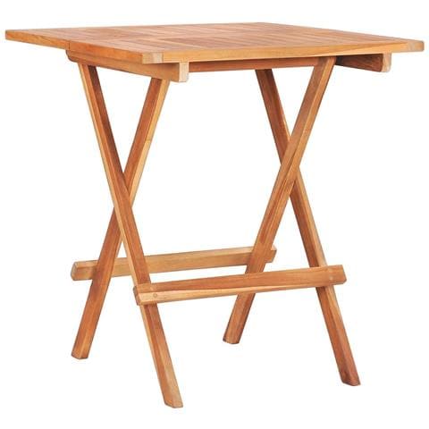 Tavolo Da Bistrot Pieghevole 60x60x65 Cm In Massello Di Teak - Foto 1