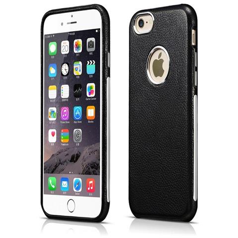 Cuoio Di Iphone 6 / 6s Transformer Copertura Posteriore Della Cassa Deluxe Nero - Foto 1