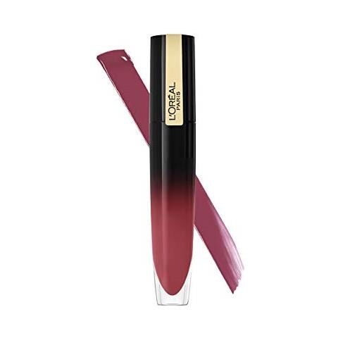 L'oreal Paris Trucco Brillante Firma Rossetto Liquido, Tinta Labbra Ha Lunga Tenuta, Formula Leggera All'e Brilliant Finish, 302 Essere Eccezionale, Confezione Da 1 - Foto 2
