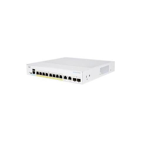 Cbs350 Managed 8-port Ge, Poe, Ext Ps, 2x1g Combo - Foto 1
