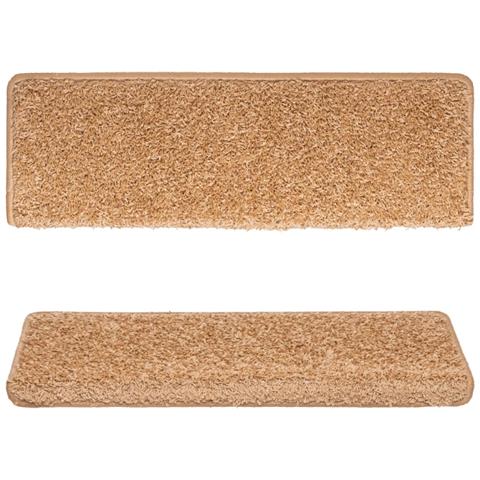 Tappetini per Scale 15 pz 65x21x4 cm Beige - Foto 2