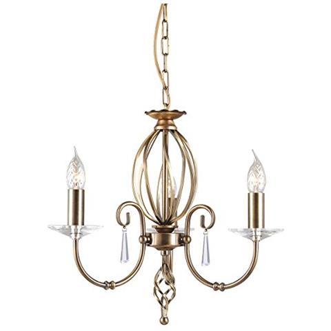 Aegean 3lt Chandelier Aged Brass - Foto 1