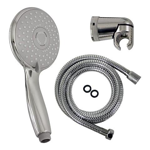 Duplex: Doccia 3getti Cromato 120mm Ss Con Flessibile - Foto 2
