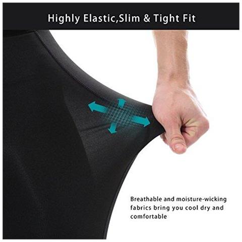 3 Confezione Abbigliamento Palestra Per Gli Uomini Correre Abbigliamento Sportivo Set Strati Di Base Tops Zip Pocket Coulisse Non Attillati Shorts Compressione Leggings Per Workout (s)  - Foto 2