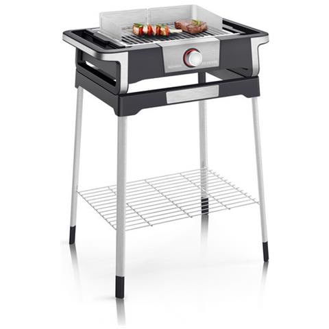 Barbecue Elettrico PG8117 su Gambe con Potenza 3000W Colore Nero / Inox - Foto 2