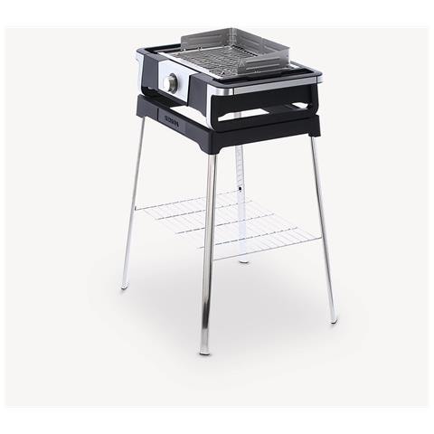 Barbecue Elettrico PG8117 su Gambe con Potenza 3000W Colore Nero / Inox - Foto 4