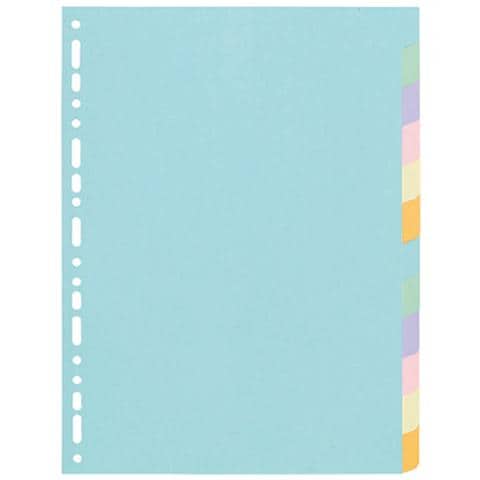 pz. 1 Divisori cartoncino ricicl. A4 12 tasti 1612E - Foto 1