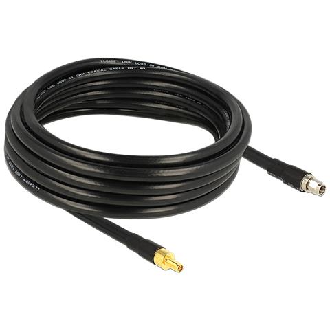 5m RP-SMA / RP-SMA, CFD400, LLC400, Nero, Maschio / femmina, RP-SMA, RP-SMA, Sacchetto di politene - Foto 2