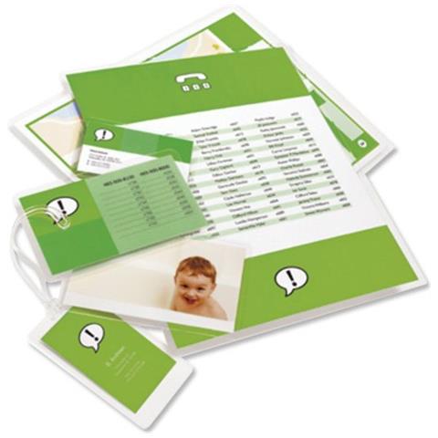 Pouch per plastificazione documenti A2 2x125mic lucide (100) , A2, Trasparente - Foto 1