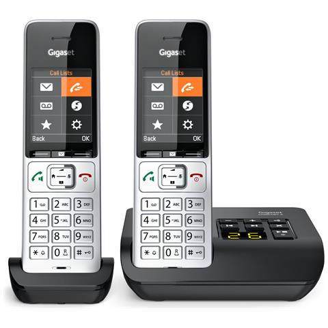 COMFORT 500A duo Telefono analogico /DECT Identificatore di chiamata Nero, Argento - Foto 1