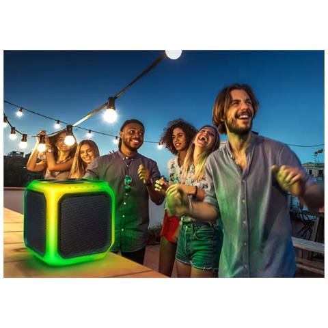 TAX7207/10 Altoparlante Portatile Cube Potenza 160 W Bluetooth Colore Nero - Foto 4