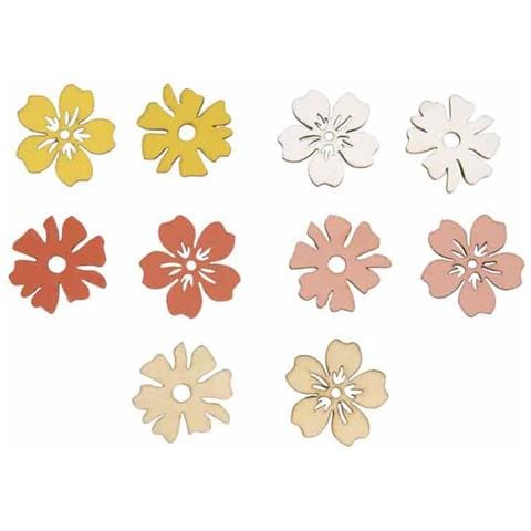 Miniatura Di Legno Fiori Ditahiti 3,5 Cm Di Dia - Foto 1