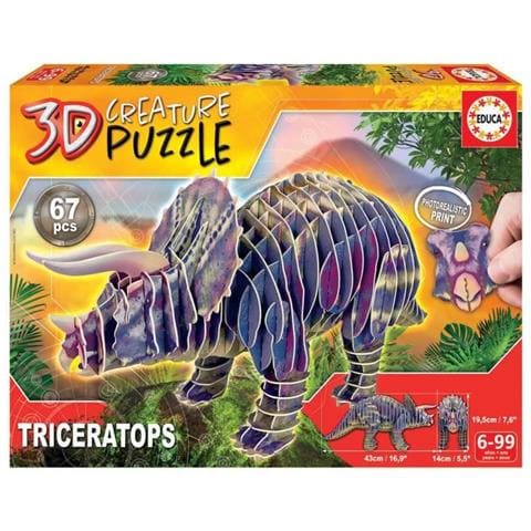 Puzzle - Puzzle 3d Creatura Triceratopo - Foto 1