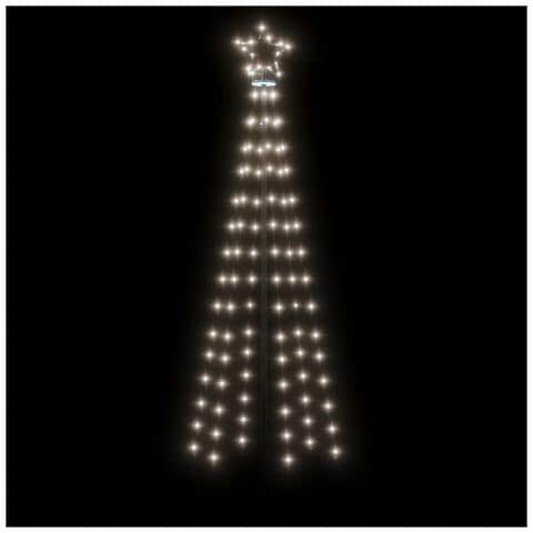 Albero di Natale con Puntale Bianco Freddo 108 LED 180 cm - Foto 2