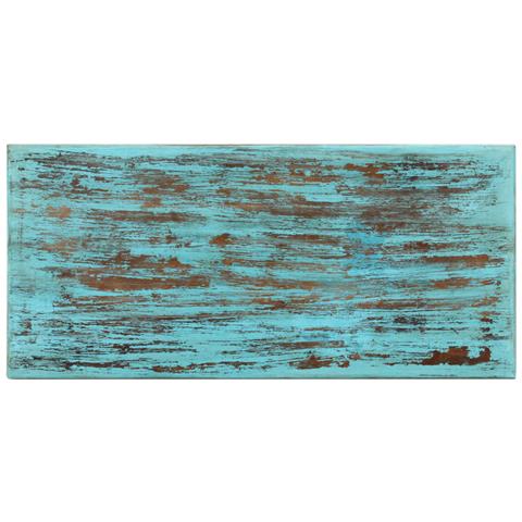 Tavolino Da Salotto 110x50x34 Cm In Legno Massello Di Recupero - Foto 8