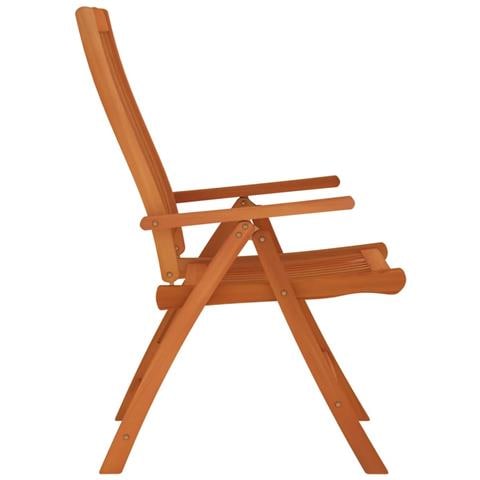 Sedie Da Giardino Pieghevoli 8pz In Legno Massello Di Eucalipto - Foto 5
