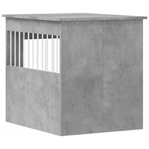 Gabbia Cani Arredamento Grigio Cemento 64,5x80x71cm Multistrato - Foto 8