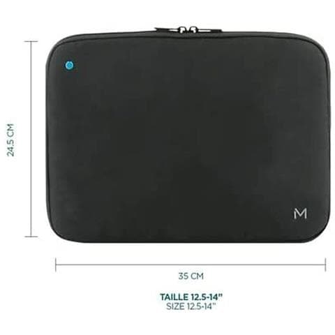 003065 Borsa Per Laptop 35,6 Cm [14] Custodia A Tasca Nero (theone Sleeve Blue Rivet - 12.5-14inin 45 Recycled) - Foto 2