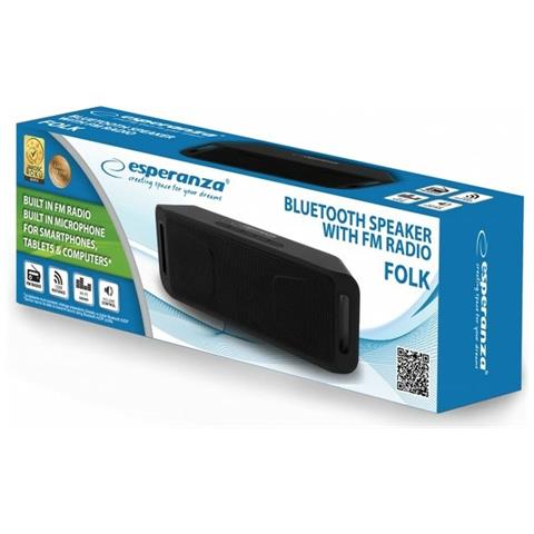 Altoparlante Bluetooth Portatile Folk Nero - Foto 4