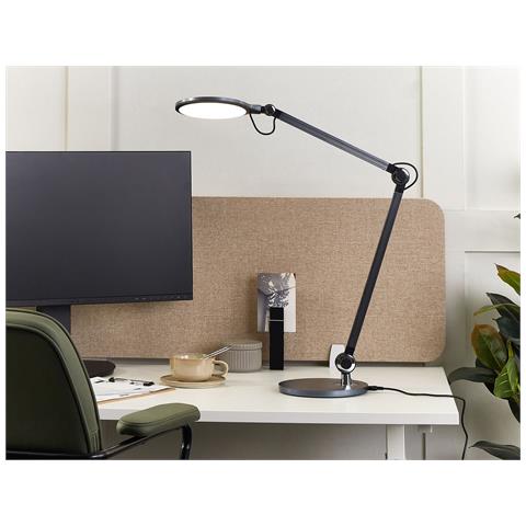 Lampada da scrivania a LED Eleni Lindby, dimmerabile, Nero, Studio / Ufficio, Plastica, Moderno, Lampada da tavolo LED