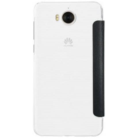 Custodia Folio Per Huawei Y6 2017 Crystal, Nero - Foto 2