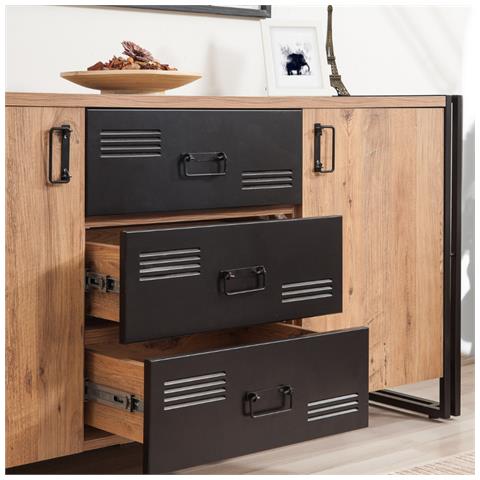 Credenza Industriale Con Ante E Cassetti Holen - Foto 6