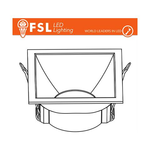 Ghiera fissa QUARDATA - Alluminio verniciato a polvere, foro 75*75mm NERO - Foto 5