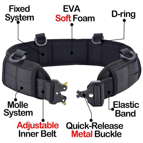 Marsupio Tattico In Nylon Black - Foto 2