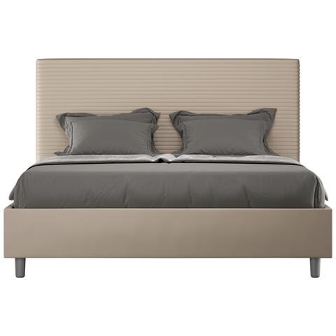 Letto Focus 170x190 Rete E Contenitore Tortora - Foto 1