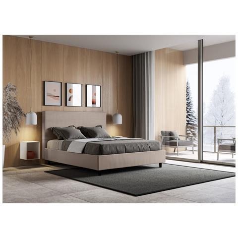 Letto Focus 170x190 Rete E Contenitore Tortora - Foto 2