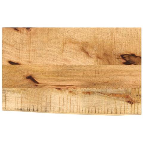 Piano Tavolo 60x20x2,5 Cm Bordi Vivi Legno Di Mango Grezzo - Foto 1