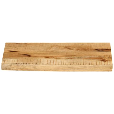 Piano Tavolo 60x20x2,5 Cm Bordi Vivi Legno Di Mango Grezzo - Foto 3