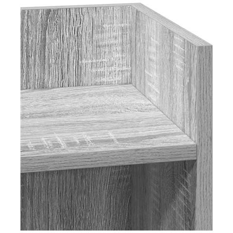 Tavolino Laterale Con Ripiano Grigio Sonoma 25,5x27x60 Cm - Foto 10