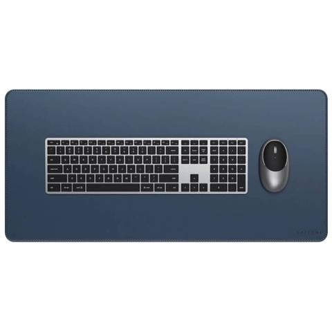 SA-ST-LPDMB Tappetino da Scrivania in Pelle Vegana Colore Blu - Foto 2