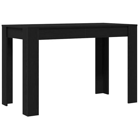 Tavolo da Pranzo Rovere Nero 120x60x76 cm Legno Multistrato - Foto 1