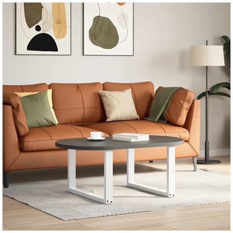 Gambe Tavolino Caffè A U 2 Pz Bianco 70x(42-43) Cm Acciaio - Foto 2