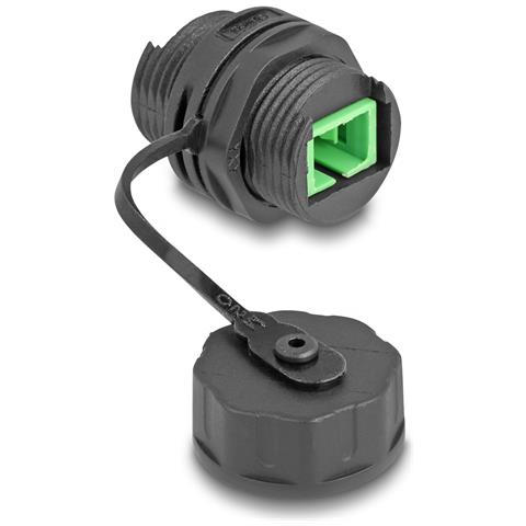 Connettore per cavo in fibra ottica SC Simplex femmina a SC Simplex femmina con cappuccio protettivo impermeabile - Foto 1