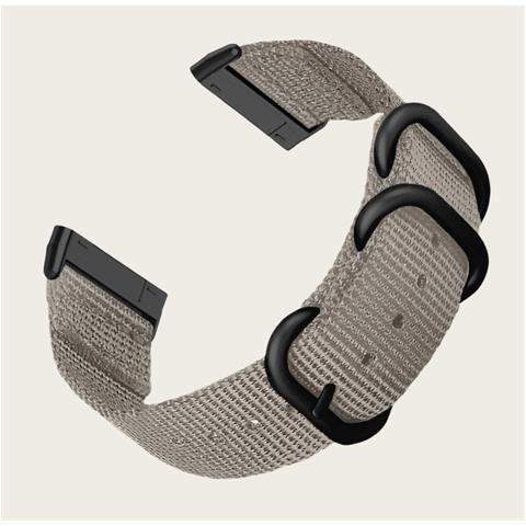 Cinturino In Tela Di Nylon Per Fitbit Versa 3/sense Black - Foto 2